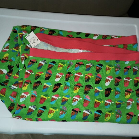 NEW Wondershop Men's Holiday Black Santa Print Matching Family Pajama Pants 5X - Picture 2 of 6